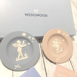 ウェッジウッド(WEDGWOOD)の【今週限定】 新品 未使用 ウェッジウッド ジャスパー 飾り 皿 天使(置物)