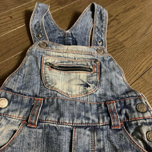 ZARA KIDS(ザラキッズ)のZARA オーバーオール サロペット デニム　ダメージ加工 キッズ/ベビー/マタニティのベビー服(~85cm)(パンツ)の商品写真