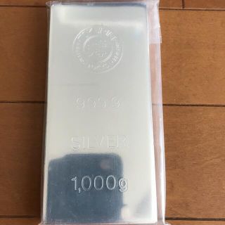 徳力本店 銀1kgインゴット 地金 シルバー 徳力(金属工芸)