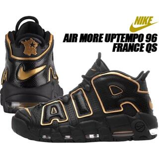 ナイキ(NIKE)のNIKE AIR MORE UPTEMPO 96 ブラック US10.5(スニーカー)