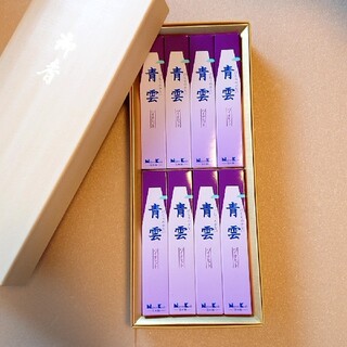 日本香堂  青雲  線香  バイオレット  8箱(お香/香炉)