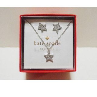 ケイトスペードニューヨーク(kate spade new york)の☆期ちっぷ様専用 新品未使用 kate spade ネックレス&ピアス セット(ネックレス)