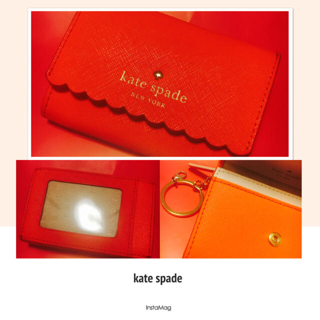 kate spade new york(ケイトスペードニューヨーク)のkate spade♡カードケース[小銭入れ/IDケース/キーリング付き] メンズのファッション小物(名刺入れ/定期入れ)の商品写真