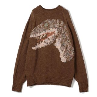 photocopieu dino Knit 恐竜 ニット(ニット/セーター)