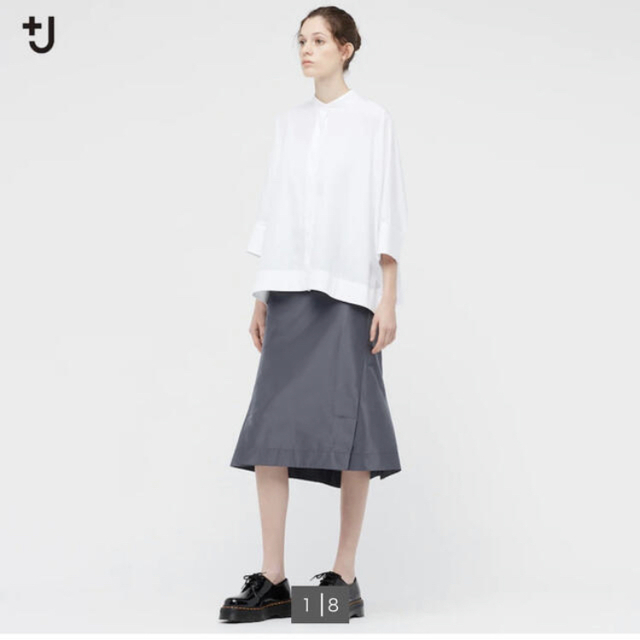 新品未使用 UNIQLO＋j シルクブレンドフレアスカート サイズ67