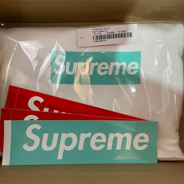 トップスMサイズ supreme tiffany box logo tee