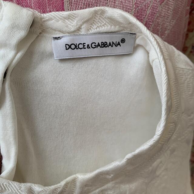 DOLCE&GABBANA(ドルチェアンドガッバーナ)のドルガバのビジュ付きのトレーナー　　４歳 キッズ/ベビー/マタニティのキッズ服女の子用(90cm~)(Tシャツ/カットソー)の商品写真