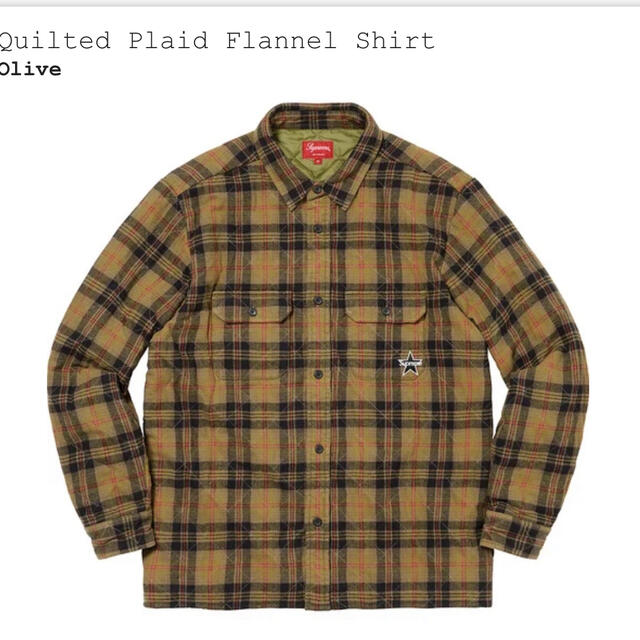Supreme Quilted Plaid Flannel Shirt L