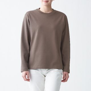 ムジルシリョウヒン(MUJI (無印良品))のグレイッシュブラウン　シャツ　長袖　ユニクロ　GU GAP ZARA お好きな方(カットソー(長袖/七分))