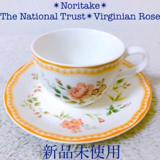 ノリタケ(Noritake)の新品 ノリタケカップ＆ソーサーザナショナルトラストヴァージニアンローズ(グラス/カップ)