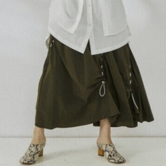 UN3D. スカート ドローストリングスカート - ロングスカート