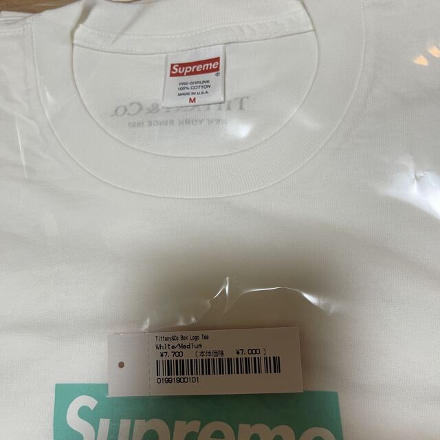 Supreme(シュプリーム)のsupreme tiffany box logo tee メンズのトップス(Tシャツ/カットソー(半袖/袖なし))の商品写真