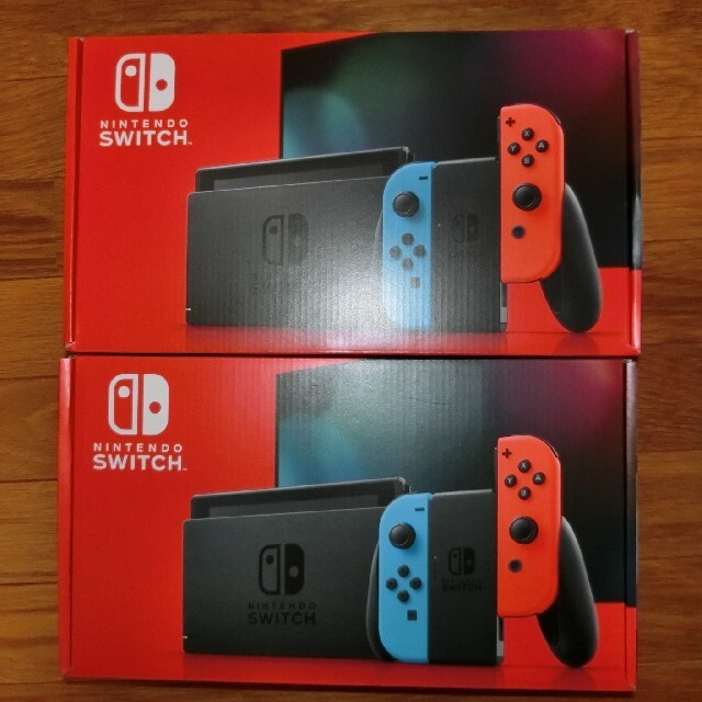 Nintendo Switch(ニンテンドースイッチ)の2台 新品 未開封 Nintendo switch ネオン 送料込 エンタメ/ホビーのゲームソフト/ゲーム機本体(家庭用ゲーム機本体)の商品写真