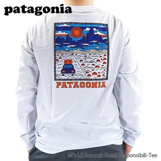 パタゴニア(patagonia)のpatagonia ロンT M's LS Summit Road ホワイト M(Tシャツ/カットソー(七分/長袖))