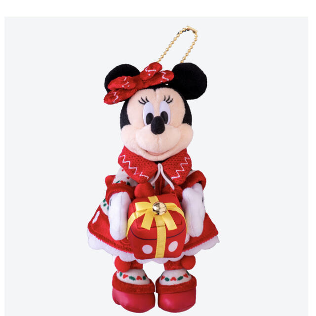 Disney(ディズニー)の新作♡ クリスマス　ミニー　ぬいぐるみバッジ　ディズニーランド エンタメ/ホビーのおもちゃ/ぬいぐるみ(ぬいぐるみ)の商品写真