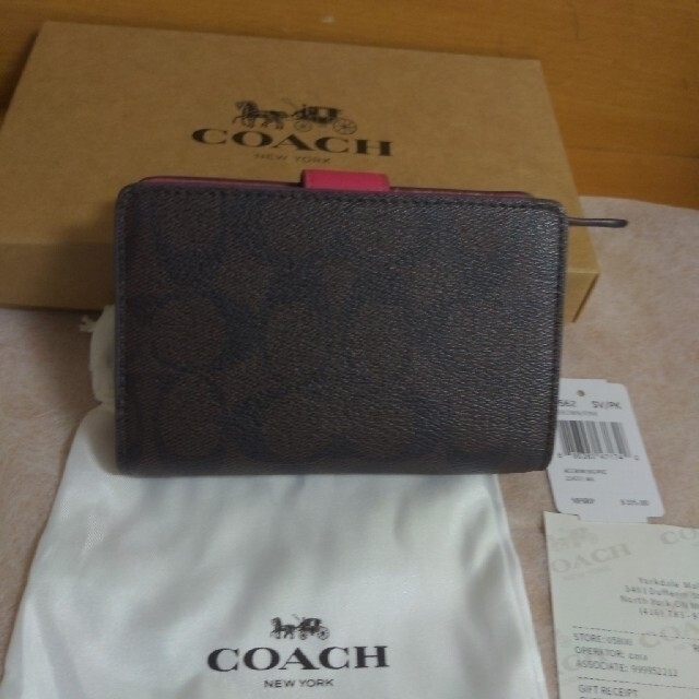 COACH(コーチ)のCOACHコーチ　２つ折財布　トゥルーレッド レディースのファッション小物(財布)の商品写真