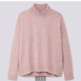 ユニクロ(UNIQLO)のユニクロ　スフレヤーンモックネックセーター　M(ニット/セーター)