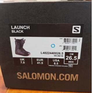 SALOMON LAUNCH BLACK 25.5cm