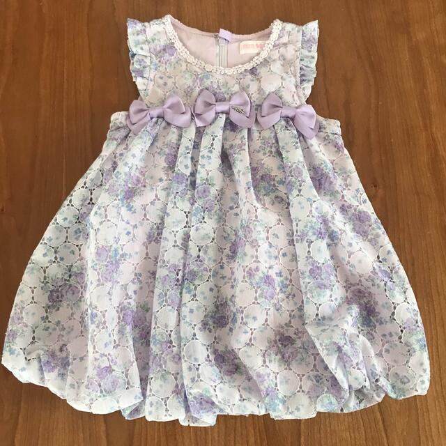 mezzo piano(メゾピアノ)のメゾピアノジャンパースカート  90 キッズ/ベビー/マタニティのキッズ服女の子用(90cm~)(ワンピース)の商品写真