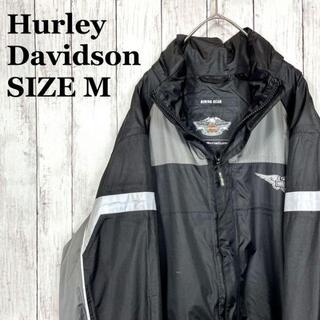 ハーレーダビッドソン(Harley Davidson)のハーレーダビッドソン ライディングジャケット サイズＭ 黒 古着　ユニセックス女(ライダースジャケット)