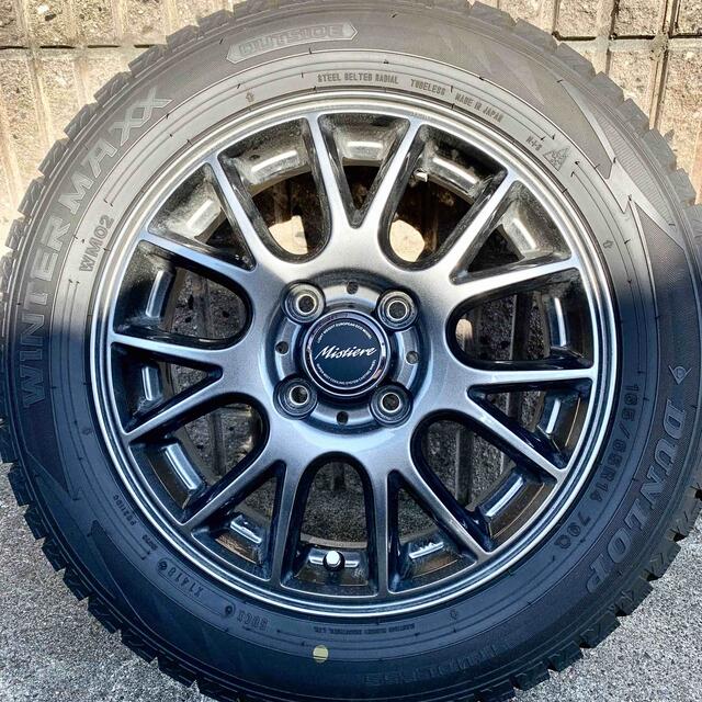 DUNLOP スタッドレスタイヤ、ホイール② 165/65 R14  2本