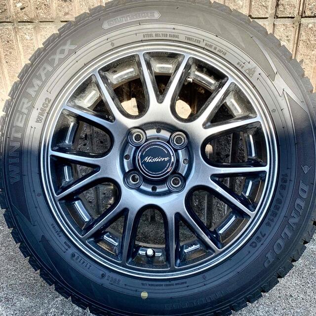 DUNLOP スタッドレスタイヤ、ホイール①165/65 R14  2本