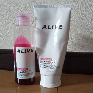 ALIVE  カラーシャンプー&トリートメント  ベリーピンク(シャンプー/コンディショナーセット)