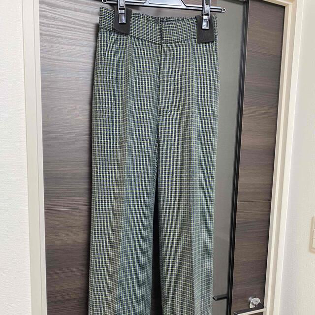 Ameri VINTAGE(アメリヴィンテージ)のUND COLOR CHECK ROLL UP WIDE PANTS レディースのパンツ(カジュアルパンツ)の商品写真