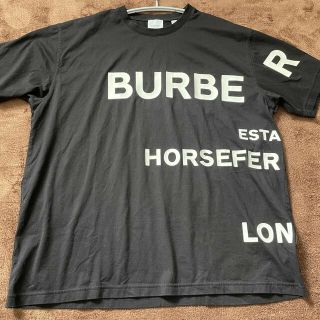 バーバリー(BURBERRY)の正規　美品　バーバリー　Tシャツ　ホースフェリー　ブラック　M(Tシャツ/カットソー(半袖/袖なし))