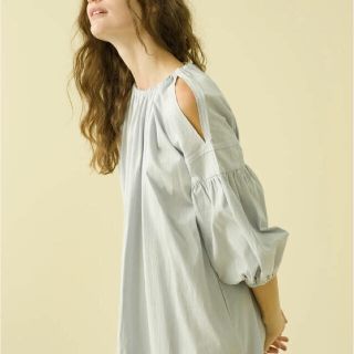 ロンハーマン(Ron Herman)のMARILYN MOON LUXE Cotton Gather Dress(ロングワンピース/マキシワンピース)