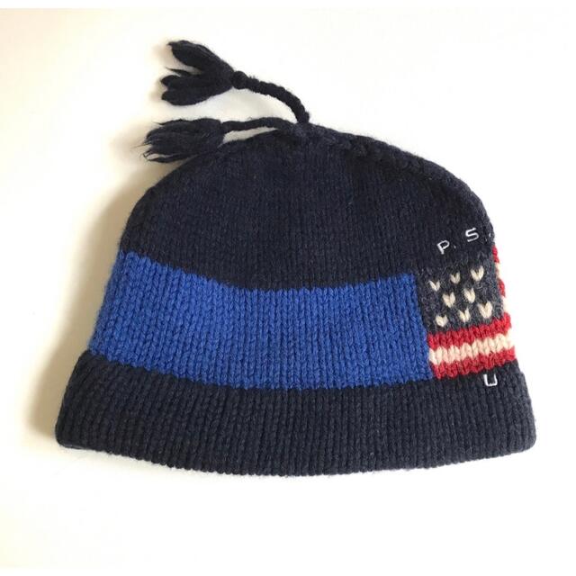 POLO RALPH LAUREN(ポロラルフローレン)の90s POLO SPORT P.S.R.L USA FLAG Beanie メンズの帽子(ニット帽/ビーニー)の商品写真