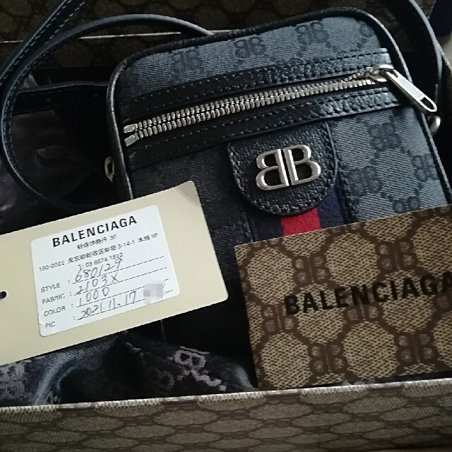 Balenciaga(バレンシアガ)のグッチ　バレンシアガ　コラボ　HACKER ショルダー ZIP バッグ メンズのバッグ(ショルダーバッグ)の商品写真