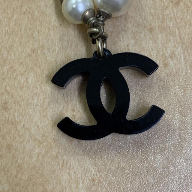 CHANEL(シャネル)のシャネル オニキス パール調 ネックレス 45cm レディースのアクセサリー(ネックレス)の商品写真