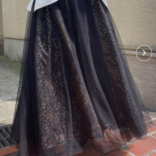 アメリヴィンテージ(Ameri VINTAGE)の専用★CURTAIN LACE TULLE SKIRT(ロングワンピース/マキシワンピース)