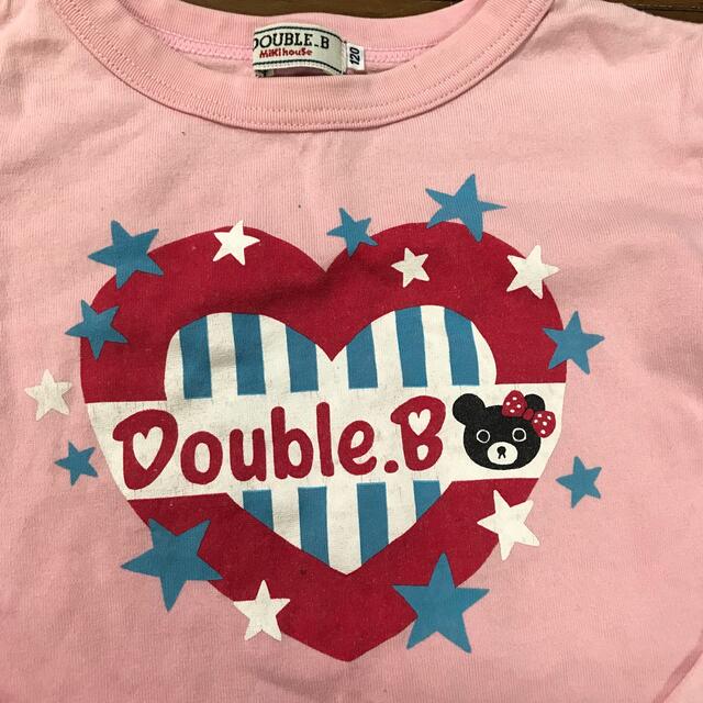 DOUBLE.B(ダブルビー)の＊同梱150円＊ MIKIHOUSE DOUBLE.B 120 長袖 女の子 キッズ/ベビー/マタニティのキッズ服女の子用(90cm~)(Tシャツ/カットソー)の商品写真