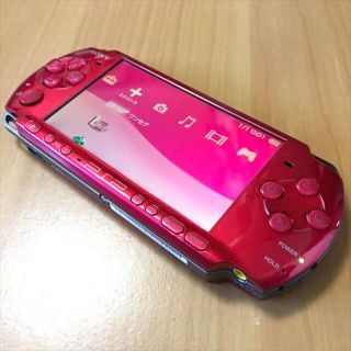 ソニー(SONY)の新品バッテリー SONY プレステ・ポータブル レッド PSP-3000(1)(携帯用ゲーム機本体)