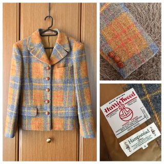 ハリスツイード(Harris Tweed)の新品 Harris Tweed HAMPSTED Plaid ツイードジャケット(テーラードジャケット)