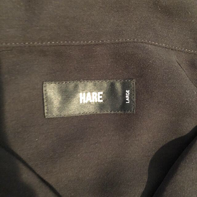 HARE(ハレ)の【USED】HARE オープンカラーシャツ ブラック Lサイズ メンズのトップス(シャツ)の商品写真