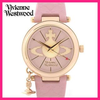 ヴィヴィアンウエストウッド(Vivienne Westwood)のほぼ新品♪ヴィヴィアンウエストウッド  オーヴチャーム 革ベルト 腕時計(腕時計)