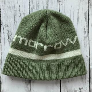 モロー(Morrow)の【morrow】スノーボード　ニット帽　グリーン(ニット帽/ビーニー)
