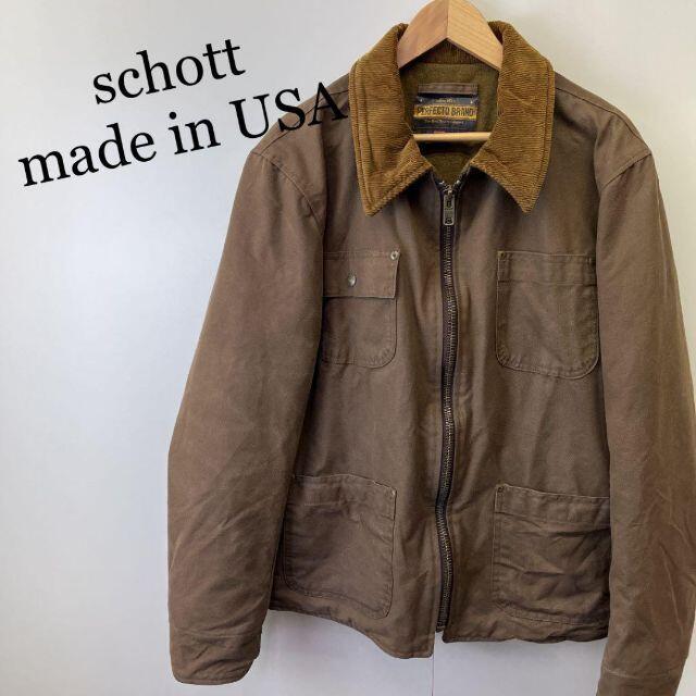 schott(ショット)のschott ショット ヘビーコットン 裏地 ウール ジャケット ブルゾン メンズのジャケット/アウター(ブルゾン)の商品写真