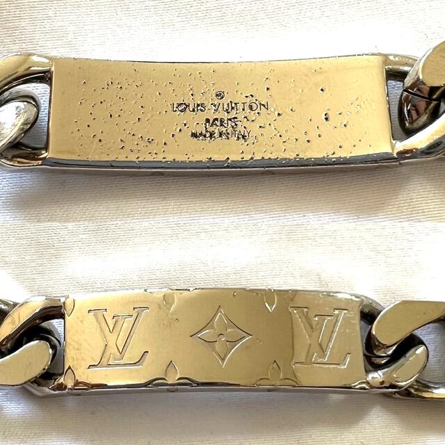 LOUIS VUITTON(ルイヴィトン)の極美品⭐️最新作⭐️ルイヴィトン チェーン ブレスレット モノグラム シルバー メンズのアクセサリー(ブレスレット)の商品写真