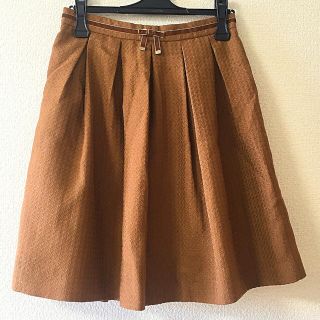 ロペピクニック(Rope' Picnic)の美品♡Rope Picnic リボン付タックスカート(ひざ丈スカート)