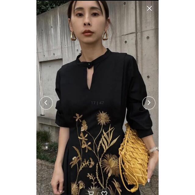 Ameri VINTAGE   即完売品‼️AMERIMADELYN EMBROIDERY DRESS