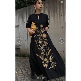 アメリヴィンテージ(Ameri VINTAGE)の即完売品✨‼️❤️AMERI❤️MADELYN EMBROIDERY DRESS(ロングワンピース/マキシワンピース)