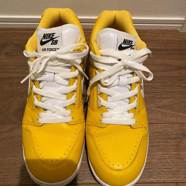 美品 SUPREME × NIKE SB AIR FORCE 2 yellow