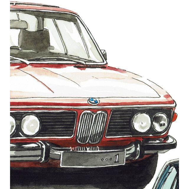 GC-715 BMW530i/M4クーペ限定版画 直筆サイン額装●作家 平右ヱ門