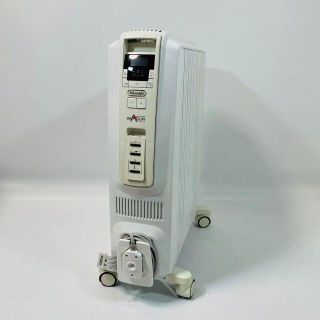 デロンギ(DeLonghi)の【美品】DeLonghi デロンギ TDD0915W オイルヒーター リモコン付(オイルヒーター)