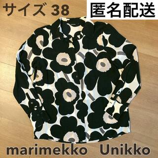 【北欧】marimekko　シルクシャツ　サイズ38