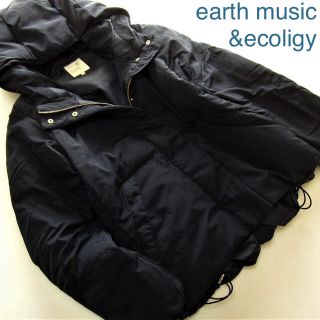 アースミュージックアンドエコロジー(earth music & ecology)の新品アースミュージック＆エコロジー ファイバーダウン中綿フード付ジャケット/NV(ダウンジャケット)